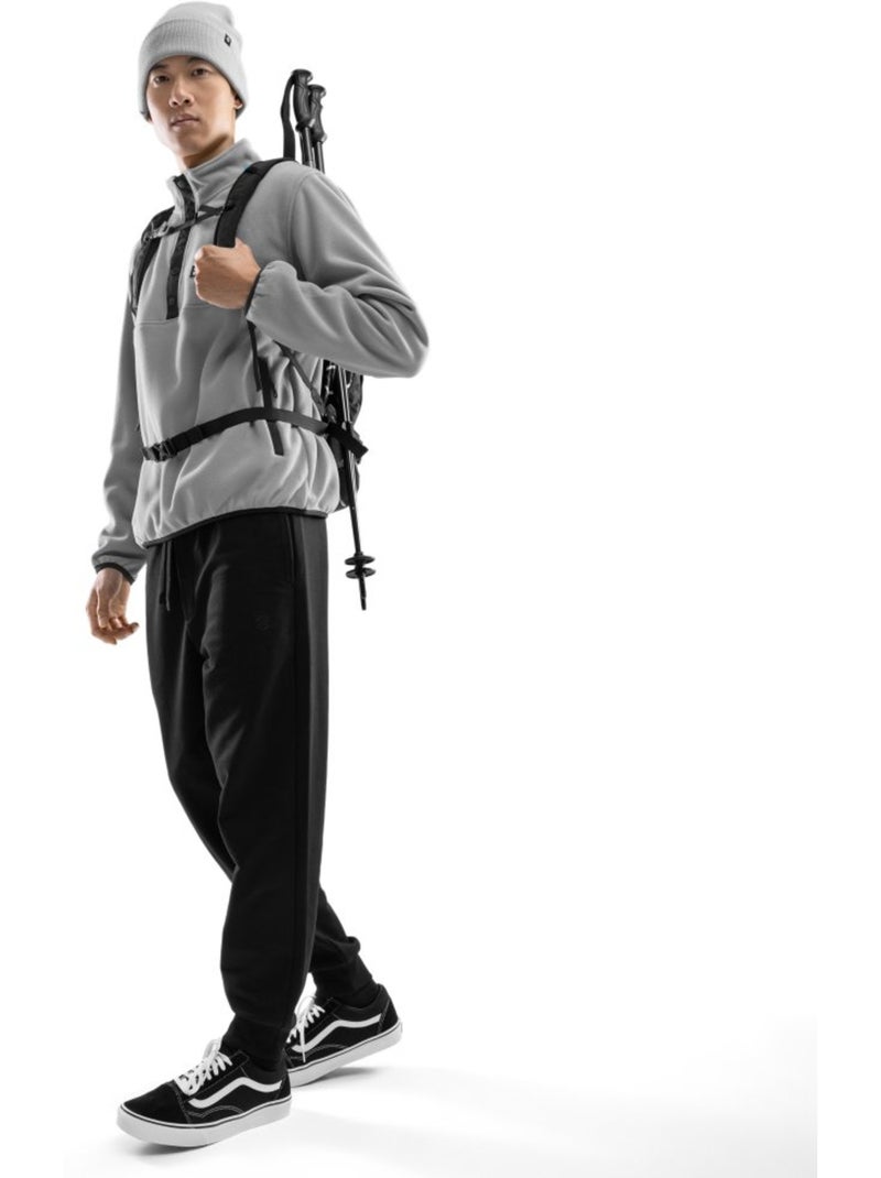 Camisola polar grossa com meio fecho para homem Branco Cinza - Kiabi