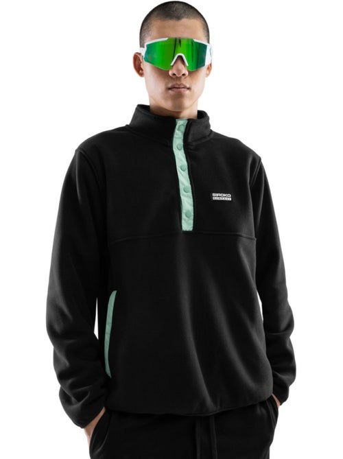 Camisola polar grossa com meio fecho para homem - Kiabi