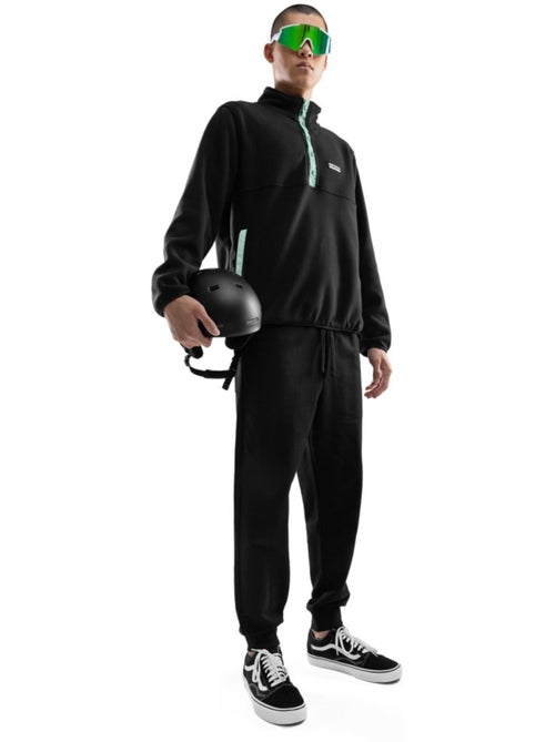 Camisola polar grossa com meio fecho para homem - Kiabi