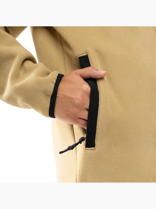 Camisola polar grossa com meio fecho para mulher - Kiabi