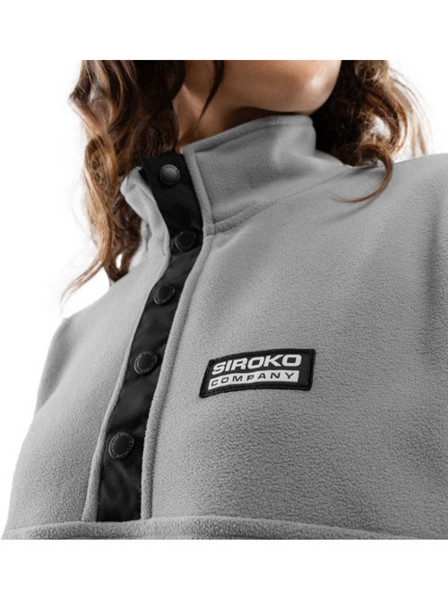 Camisola polar grossa com meio fecho para mulher - Kiabi