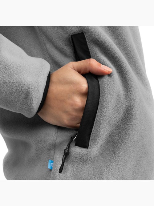 Camisola polar grossa com meio fecho para mulher - Kiabi