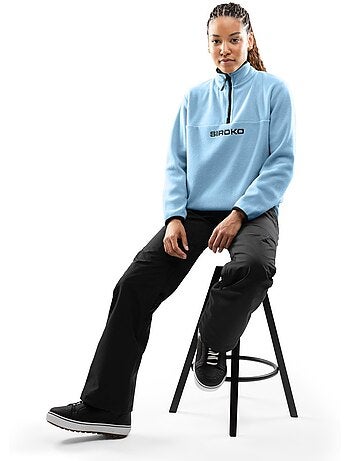Camisola polar grossa mulher