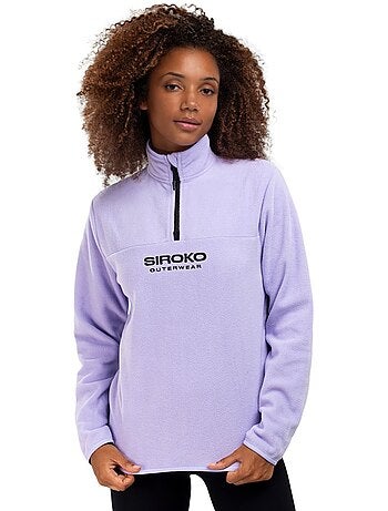 Camisola polar grossa mulher