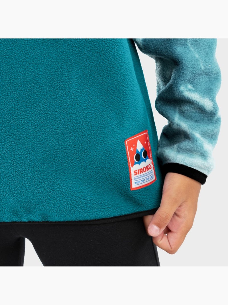 Camisola polar grossa para rapariga Verde - Kiabi