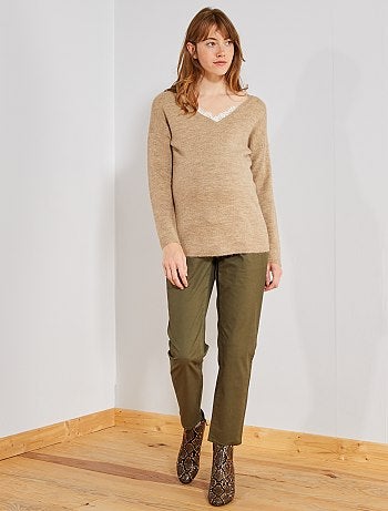 Camisola pré-mamã com renda - Kiabi