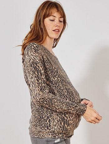 Futura mamã - Camisola pré-mamã em malha extra suave - Kiabi