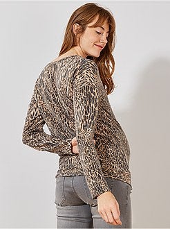 Camisola pré-mamã em malha extra suave - Kiabi