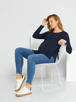 Camisola pré-mamã em malha fina - Kiabi