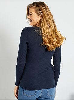 Camisola pré-mamã em malha fina - Kiabi