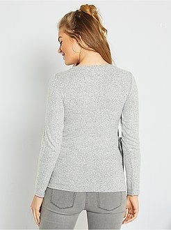 Camisola pré-mamã em malha fina - Kiabi