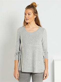 Camisola pré-mamã em malha fina - Kiabi