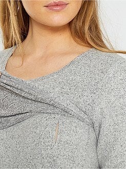 Camisola pré-mamã em malha fina - Kiabi