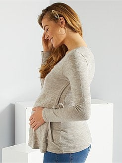Camisola pré-mamã em malha fina - Kiabi