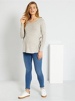 Camisola pré-mamã em malha fina - Kiabi