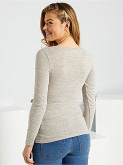 Camisola pré-mamã em malha fina - Kiabi