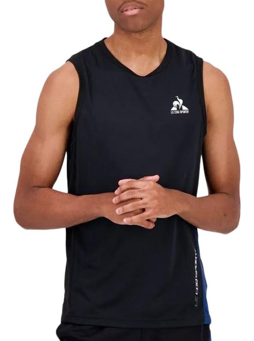 Camisola Preta de Alças para Homem Le Coq Sportif N°1 - Kiabi Camisola Preta de Alças para Homem Le Coq Sportif N°1 - Kiabi