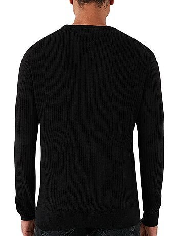 Camisola Preta de Homem Tommy Hilfiger Pima MW0MW40449