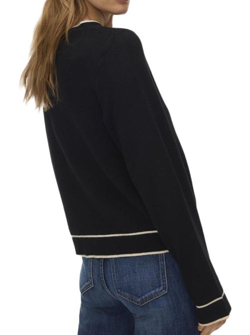 Camisola Preta de Malha Fina Vero Moda Gold para Mulher - Kiabi Camisola Preta de Malha Fina Vero Moda Gold para Mulher - Kiabi