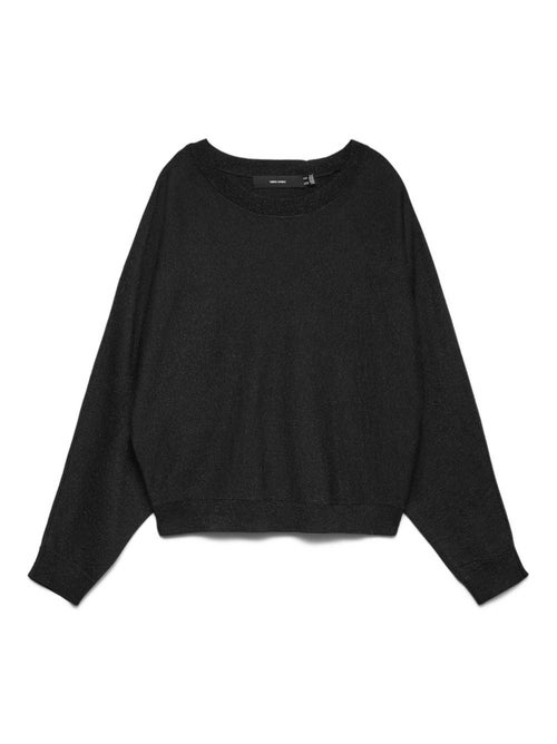 Camisola Preta de Mulher Vero Moda Happyglitter Batwing - Kiabi