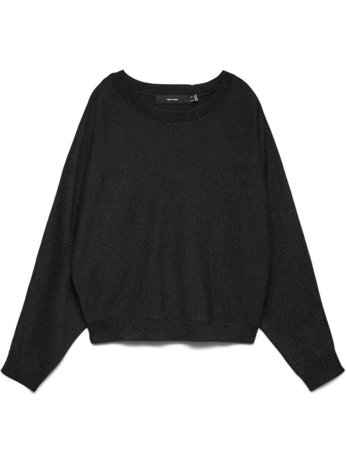 Camisola Preta de Mulher Vero Moda Happyglitter Batwing - Kiabi