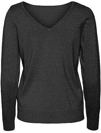 Camisola Preta de Mulher Vero Moda Happyglitter