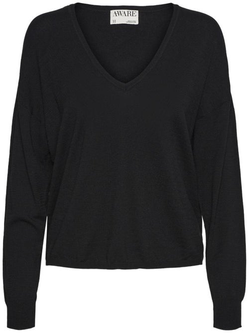 Camisola Preta Feminina Vero Moda Oaklynn - Kiabi