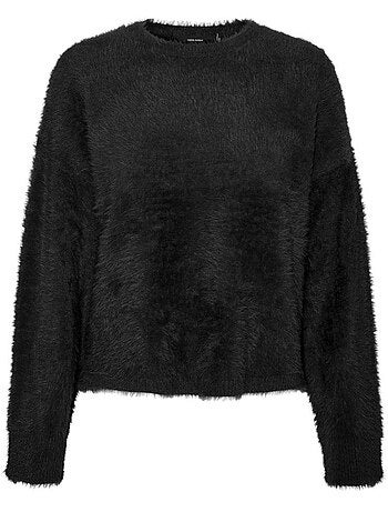 Camisola Preta Malha Vero Moda Malina para Mulher