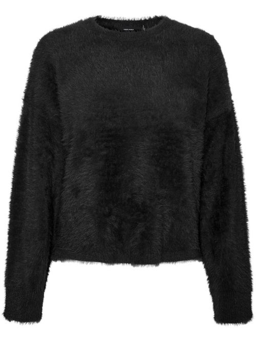 Camisola Preta Malha Vero Moda Malina para Mulher - Kiabi