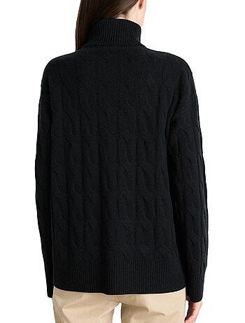 Camisola preta tommy hilfiger soft para mulher