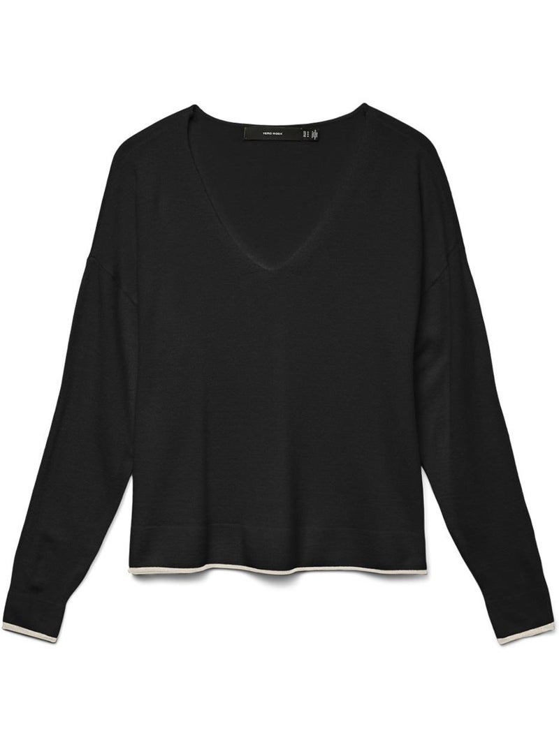 Camisola Preta Vero Moda Breezess para Mulher Preto - Kiabi