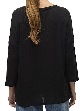 Camisola vero moda brianna preta e branca para mulher
