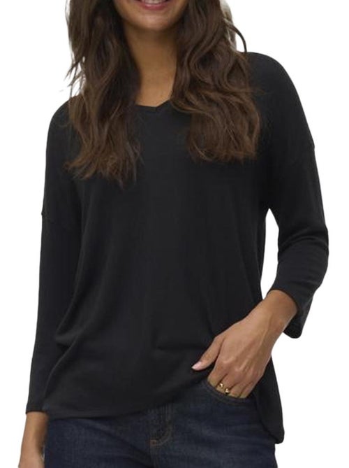 Camisola Preta Vero Moda Briannas para Mulher - Kiabi Camisola Preta Vero Moda Briannas para Mulher - Kiabi