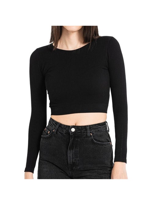 Camisola Preta Vero Moda Eve para Mulher - Kiabi Camisola Preta Vero Moda Eve para Mulher - Kiabi