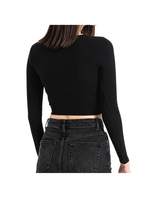 Camisola Preta Vero Moda Eve para Mulher - Kiabi Camisola Preta Vero Moda Eve para Mulher - Kiabi