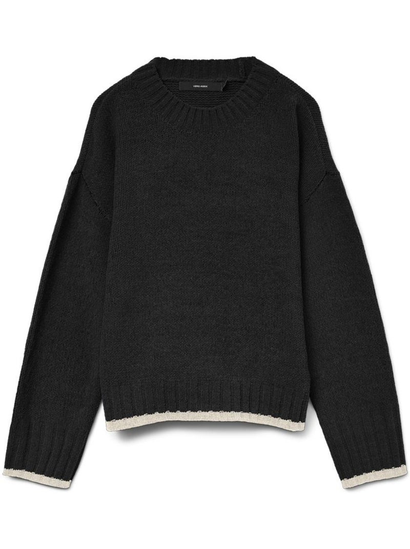 Camisola preta vero moda hadow para mulher Preto - Kiabi
