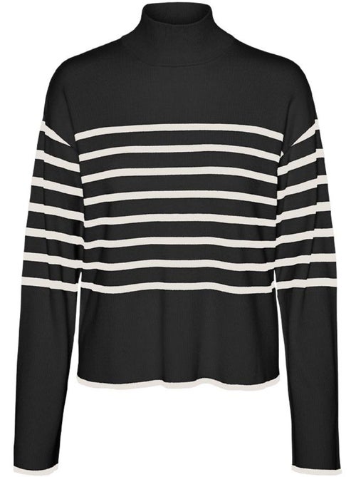 Camisola Preta Vero Moda Happiness para Mulher - Kiabi Camisola Preta Vero Moda Happiness para Mulher - Kiabi