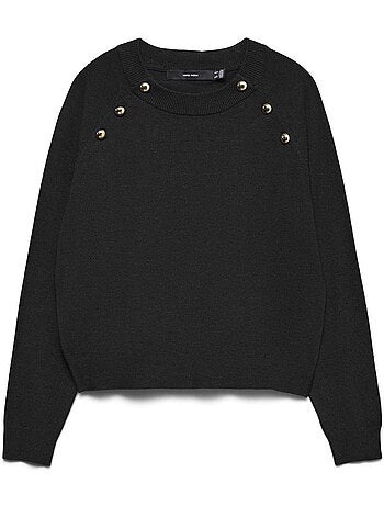 Camisola cinzenta vero moda happy para mulher