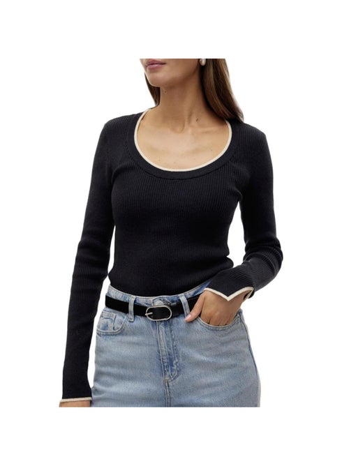 Camisola Preta Vero Moda Joan para Mulher - Kiabi Camisola Preta Vero Moda Joan para Mulher - Kiabi