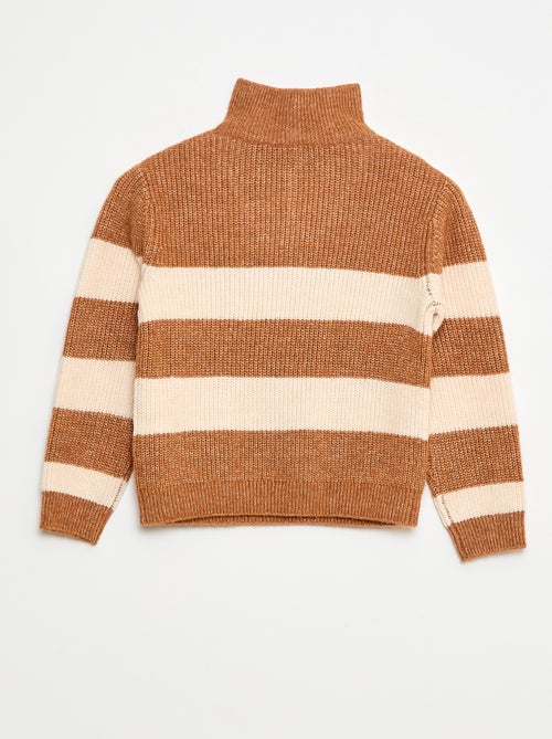 Camisola quente às riscas - Kiabi