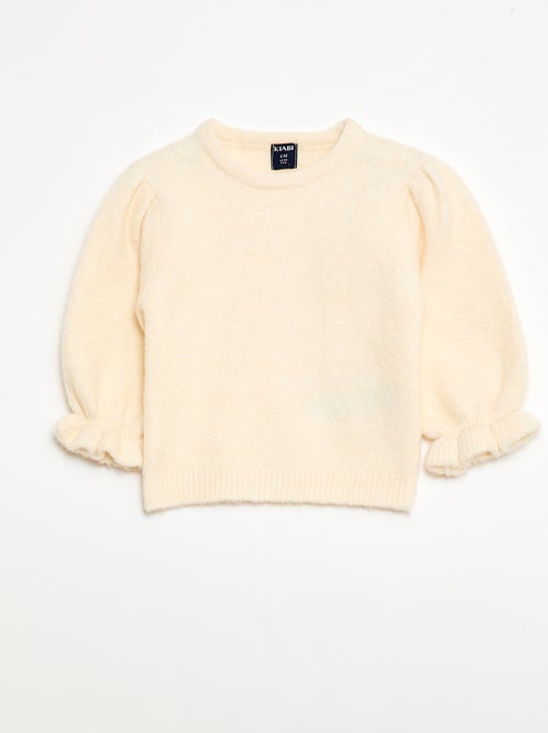 Camisola quente com mangas balão - Kiabi