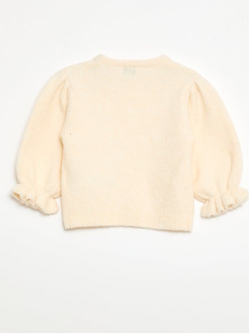 Camisola quente com mangas balão - Kiabi