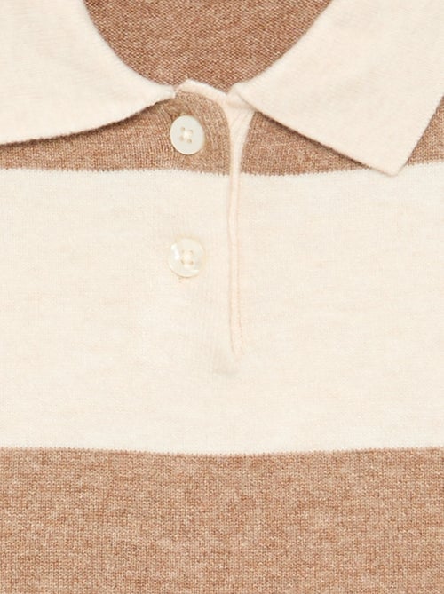 Camisola quente de gola polo - Kiabi Camisola quente de gola polo - Kiabi