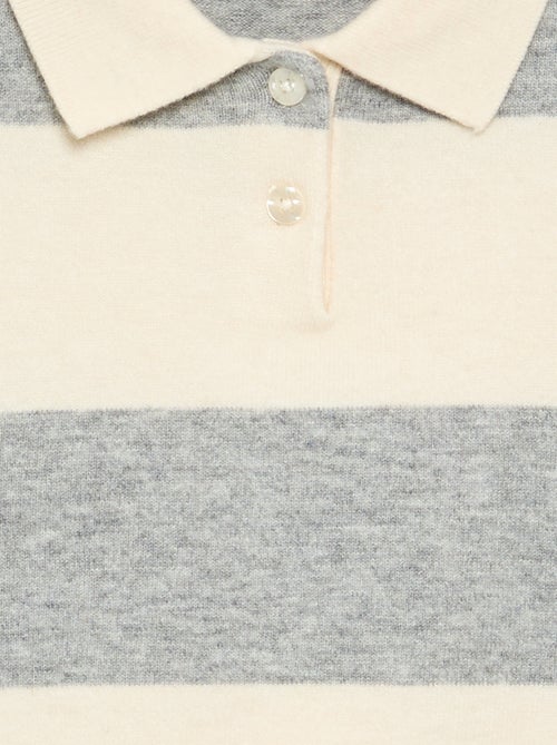 Camisola quente de gola polo - Kiabi