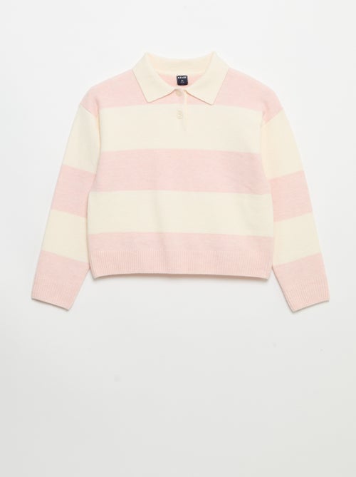 Camisola quente de gola polo - Kiabi Camisola quente de gola polo - Kiabi