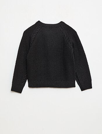 Camisola quente lisa de gola redonda