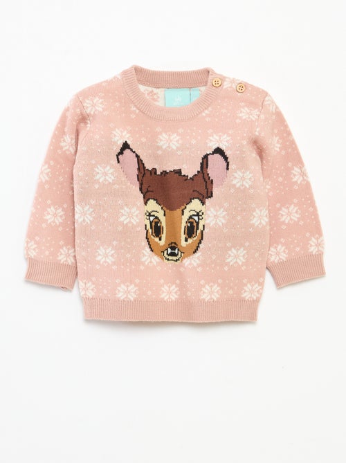 Camisola quente 'Disney' 'Bambi' em malha - Kiabi