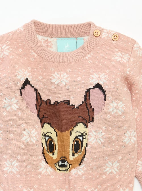 Camisola quente 'Disney' 'Bambi' em malha - Kiabi
