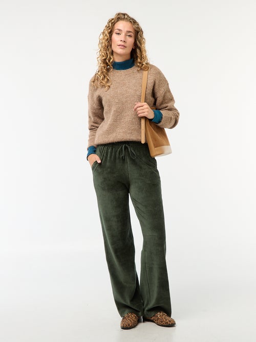 Camisola quente em malha mesclada - Kiabi