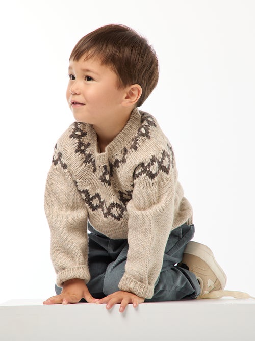 Camisola quente jacquard - Kiabi